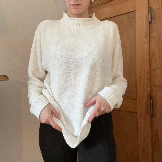 White Knit Sweater | Bern