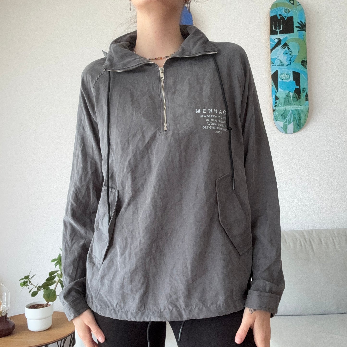 Gray Jacket with hood