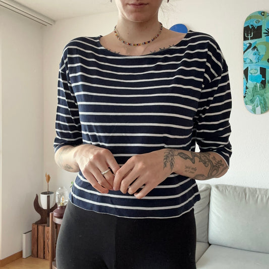 Chemise noire à rayures blanches | Berne