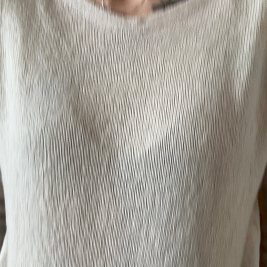 White Knit Longsleeve Sweater | Storage