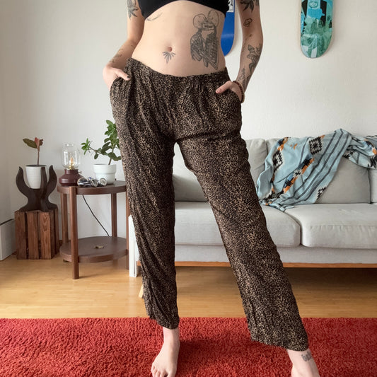Brown Pants with Leopard Print | Bern