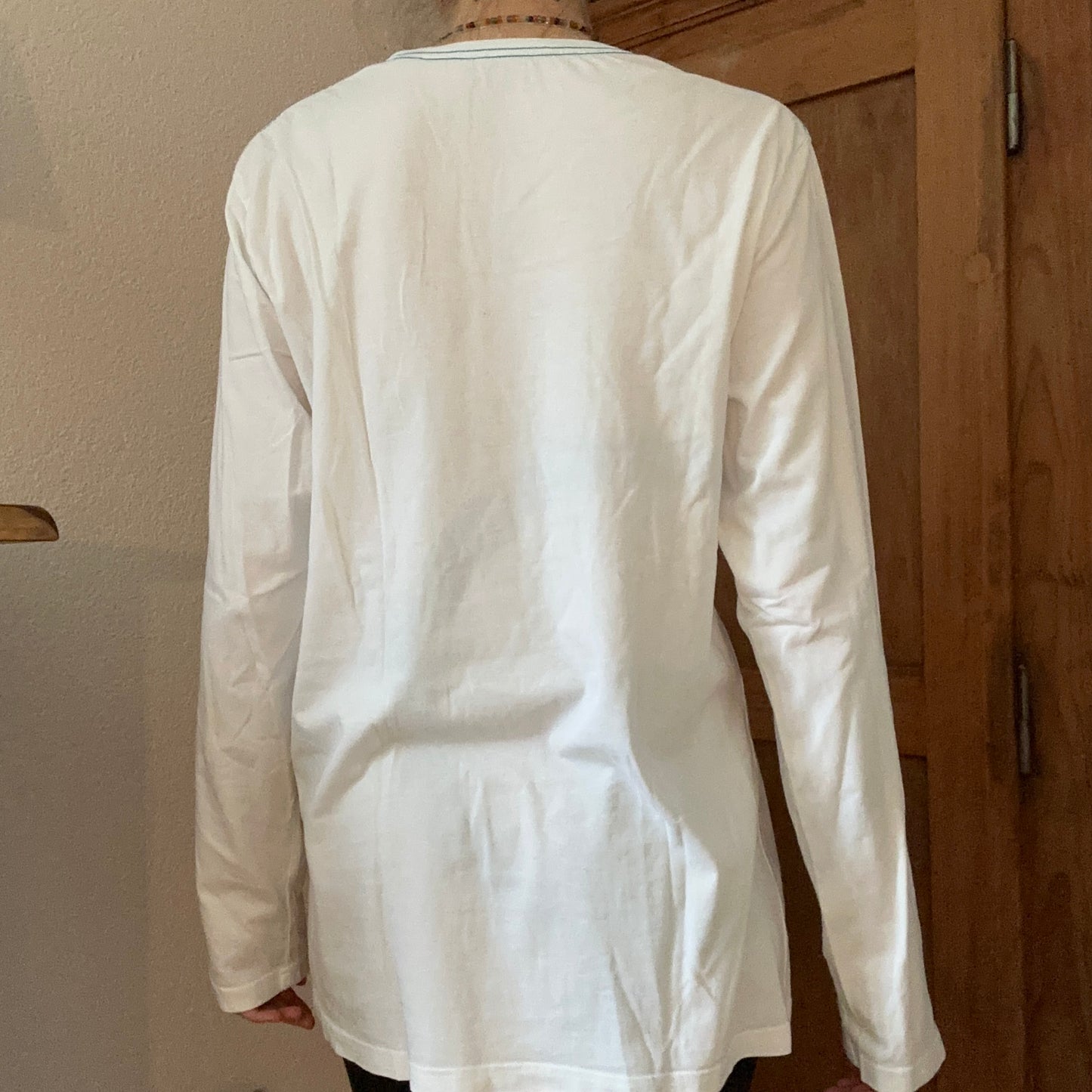 White Longsleeve with ankerprint | Bern