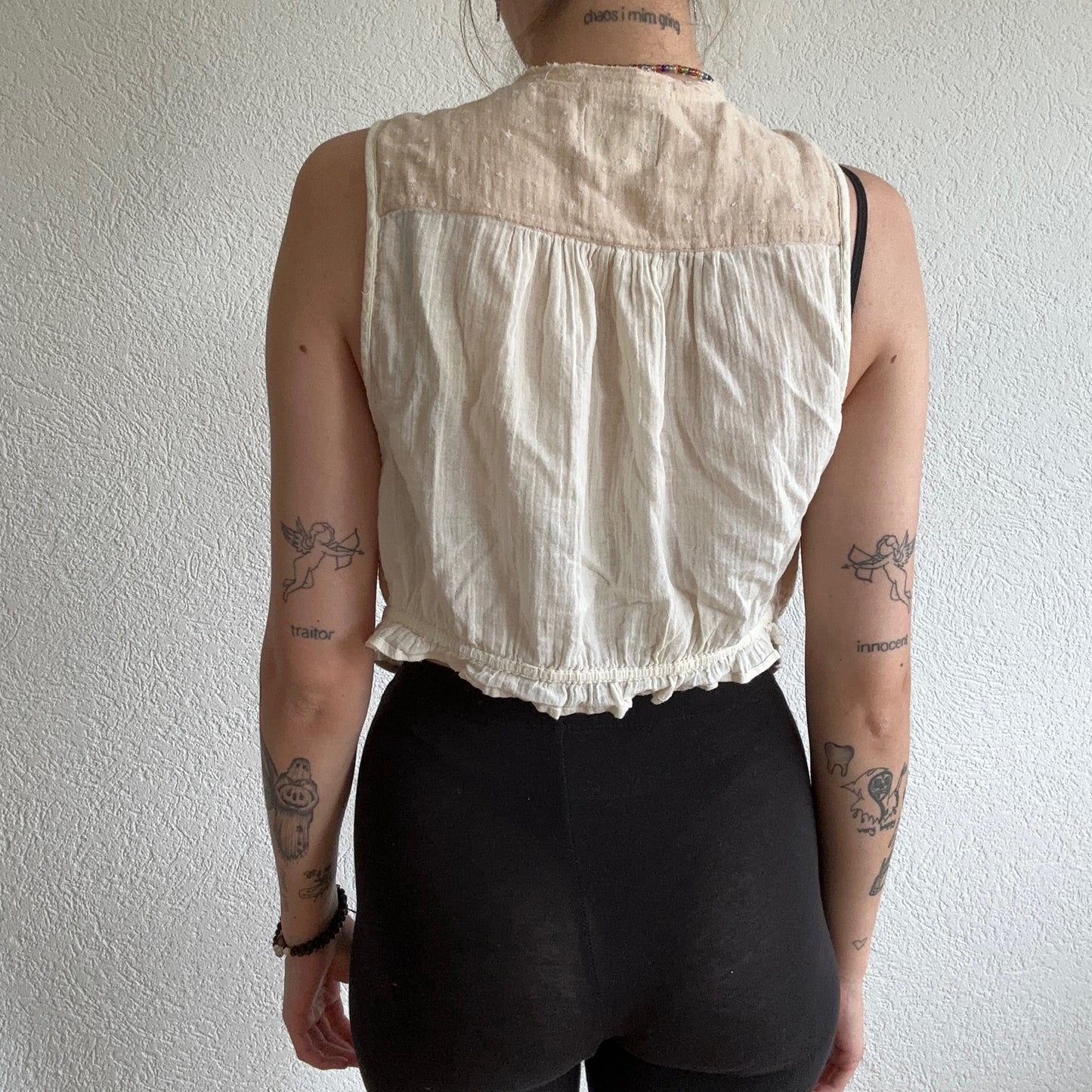 Y2K Beige Vest | Bern