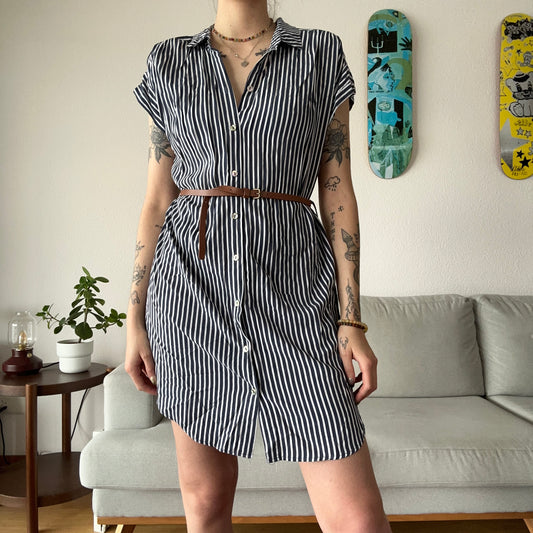 Black and white striped Dress | Bern