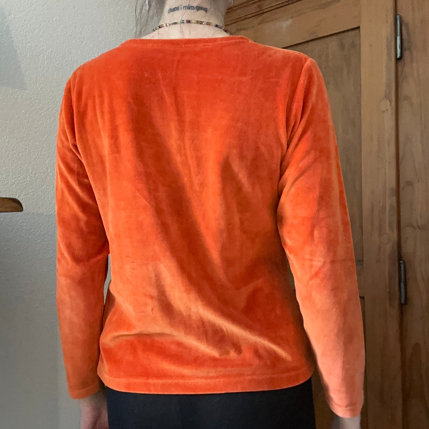 Orange velvet Longsleeve | Neuenegg