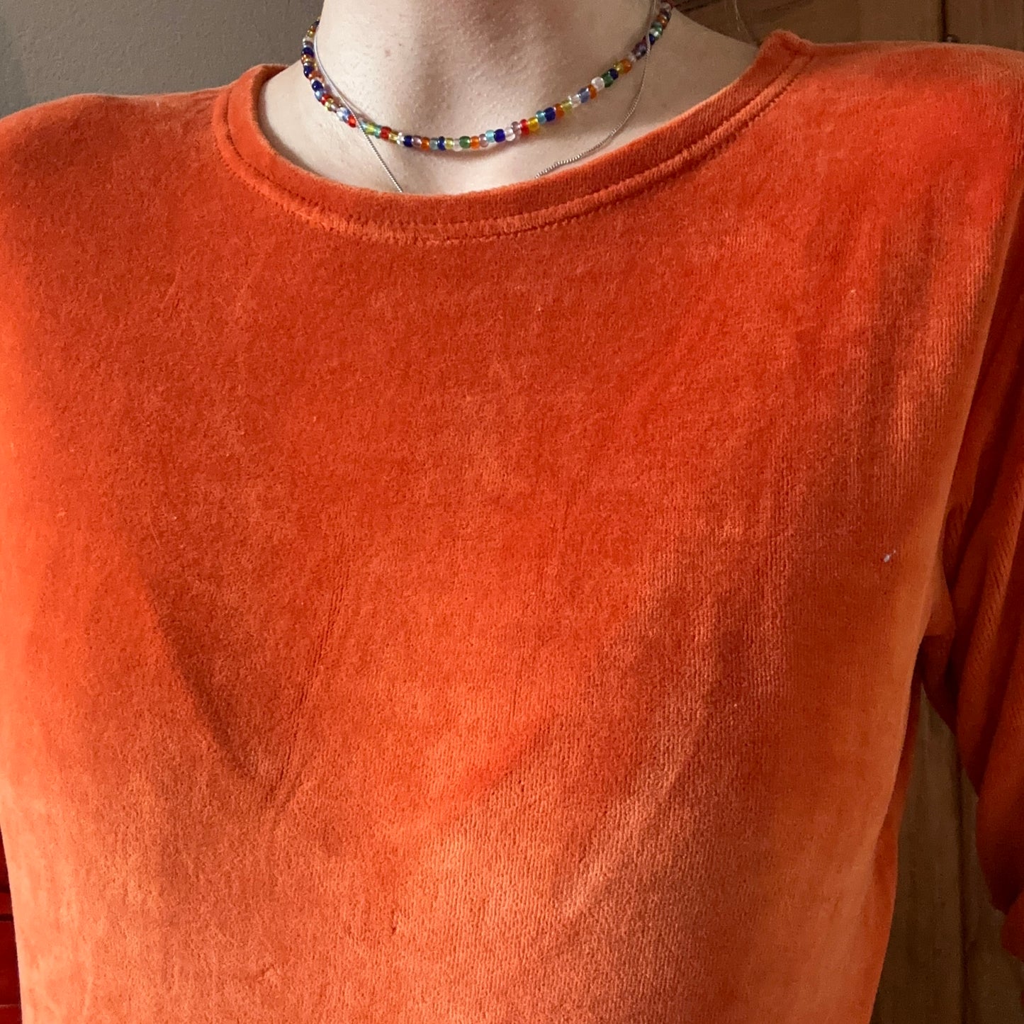 Orange velvet Longsleeve | Neuenegg