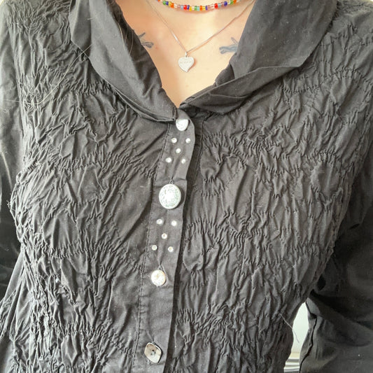 Y2K Schwarze Bluse | Bern