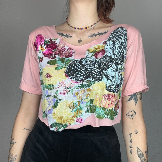 Pink and Green cropped Shirt | Bern