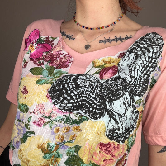 Pink and Green cropped Shirt | Bern