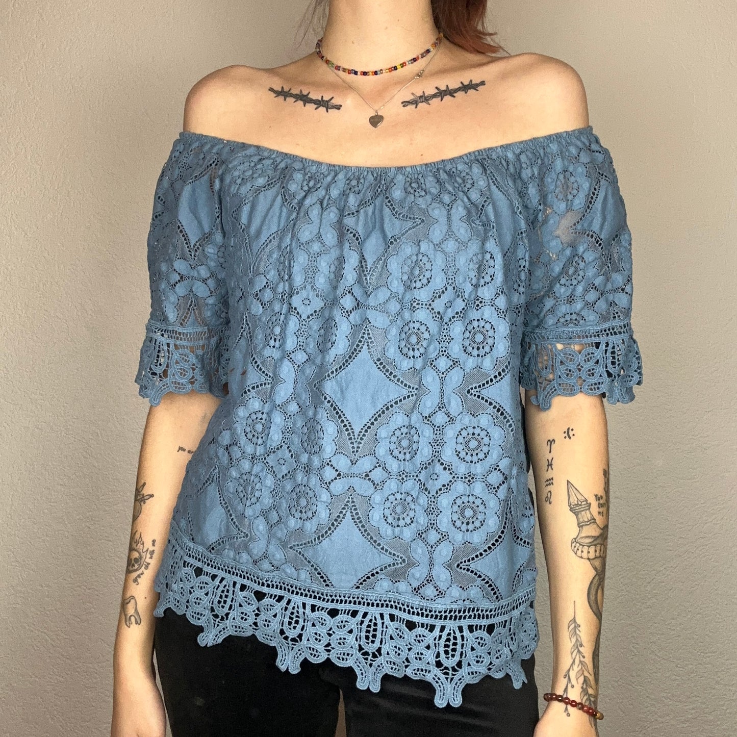 Blue Shirt Blouse