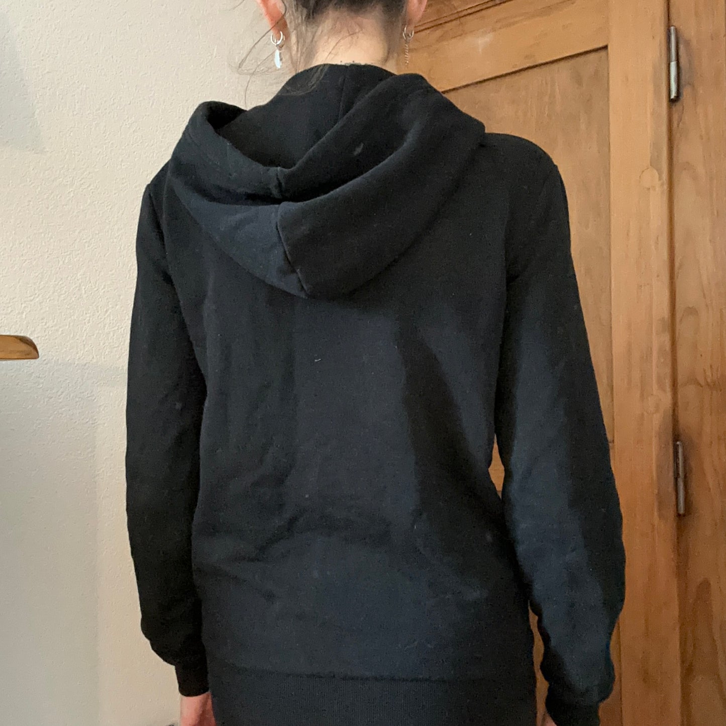 Black Zip up Hoodie