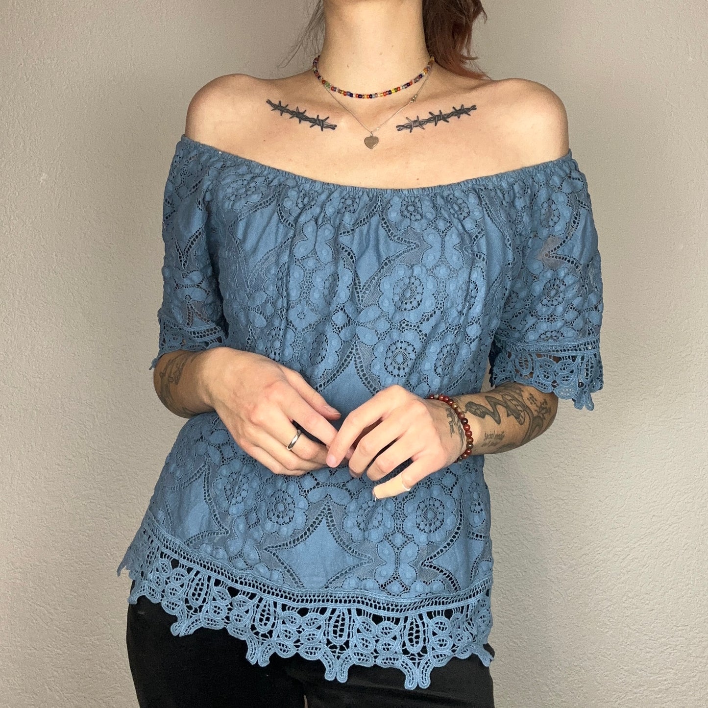 Blue Shirt Blouse