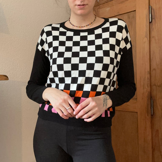 Black, white, orange and pink Longsleeve