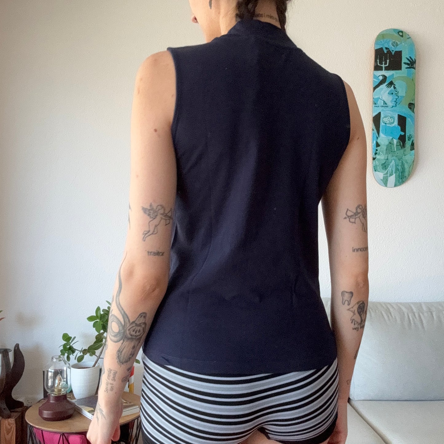Haut bleu avec détails pailletés | Berne