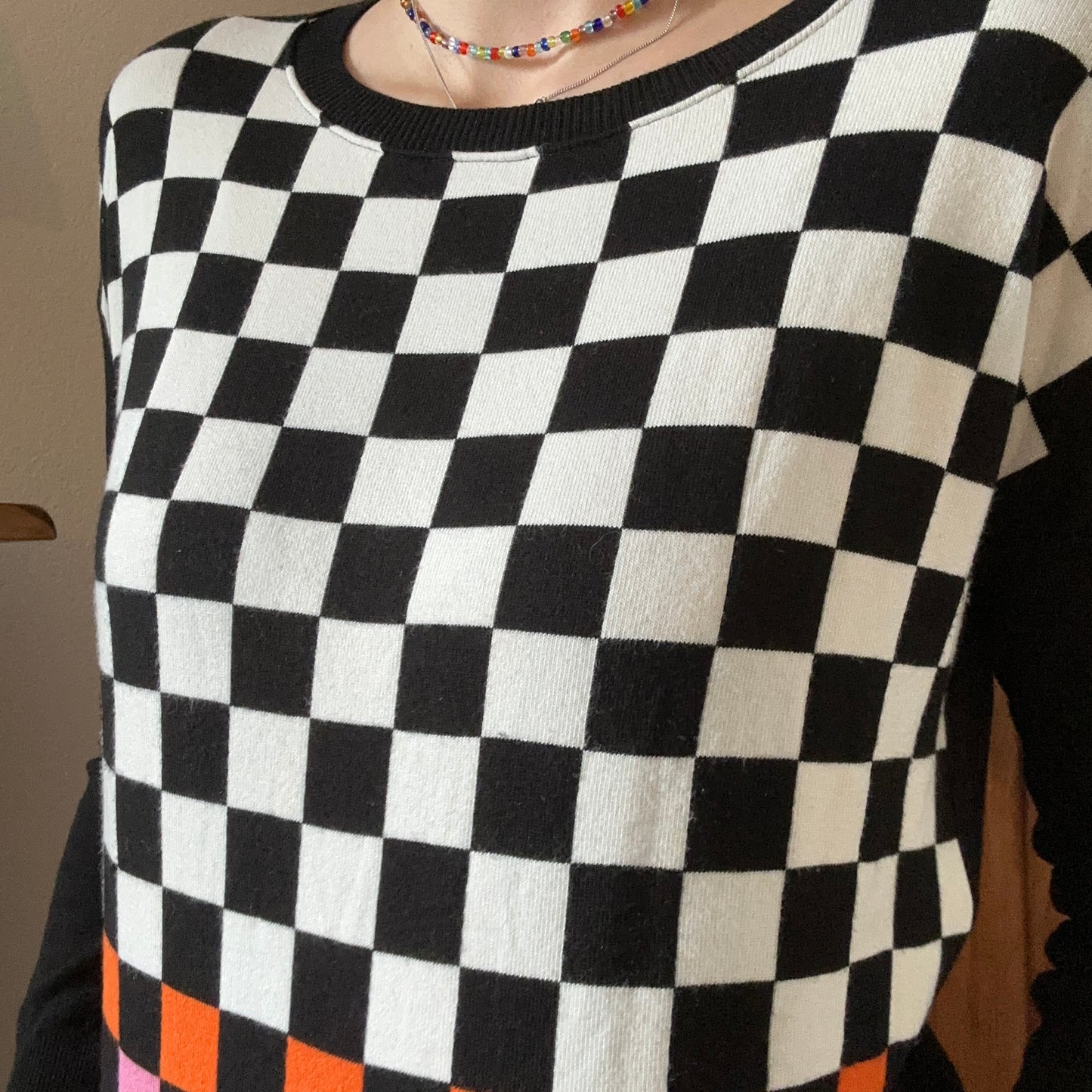 Black, white, orange and pink Longsleeve