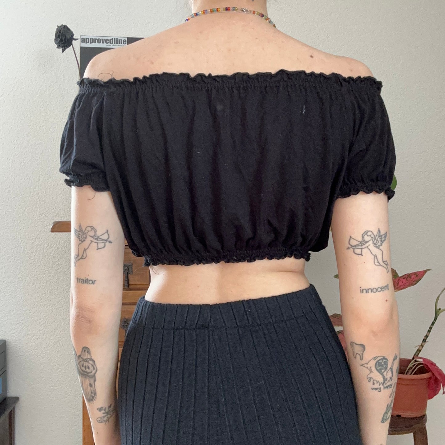 Black cropped Shirt | Bern