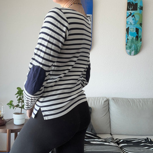 White Longsleeve with black Stripes | Bern