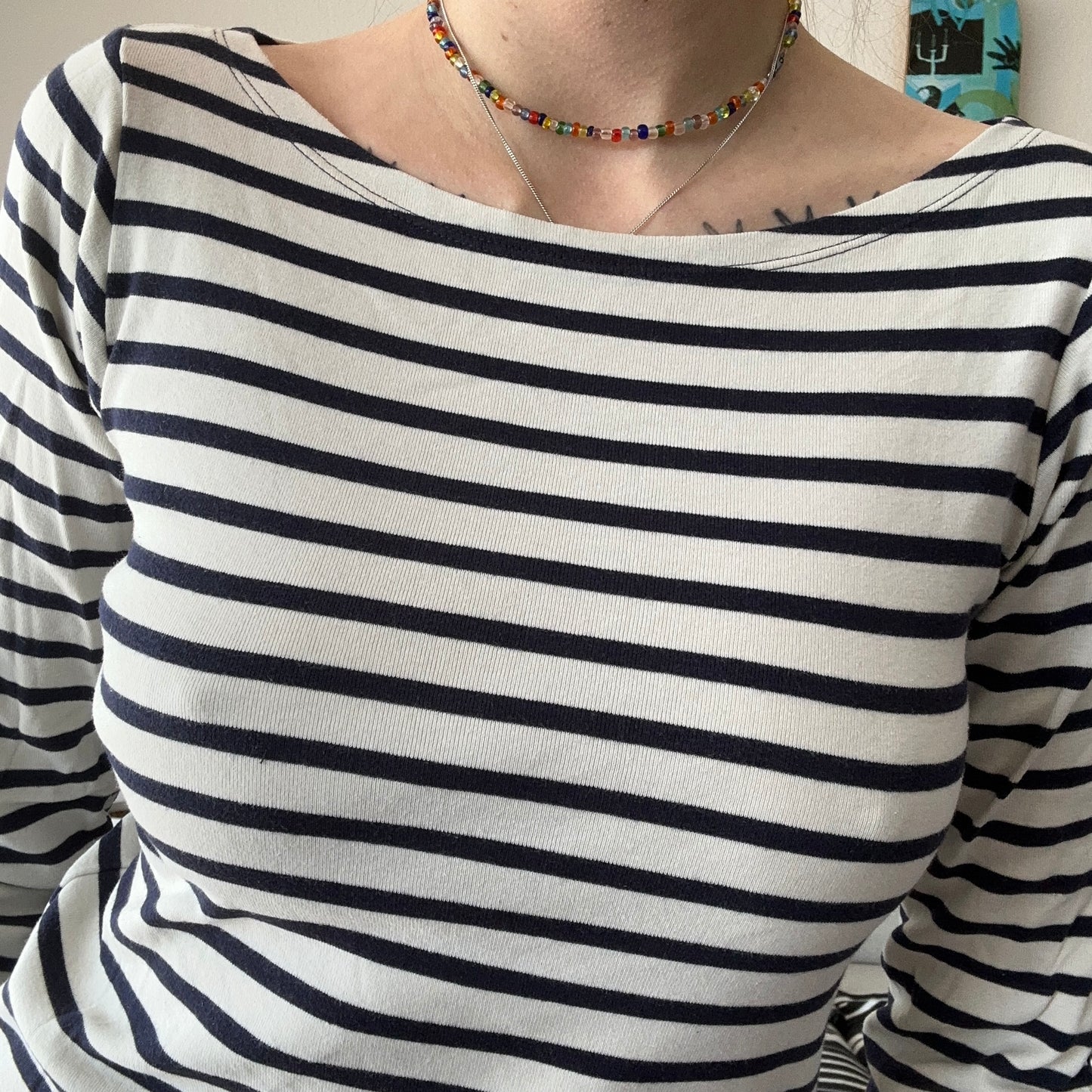 White Longsleeve with black Stripes | Bern