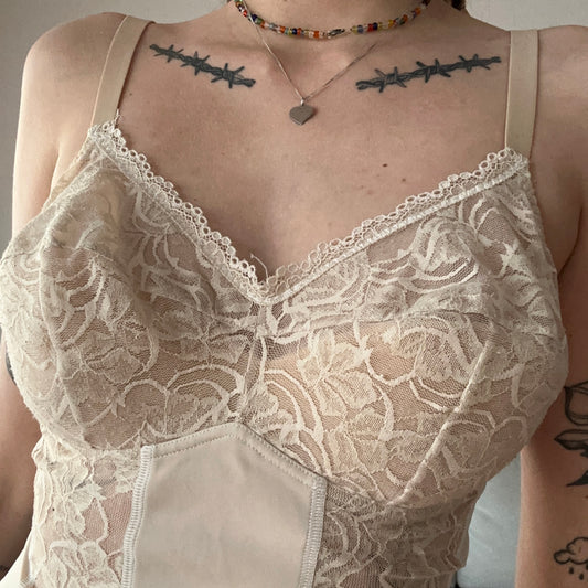 Y2K Beige Top | Bern