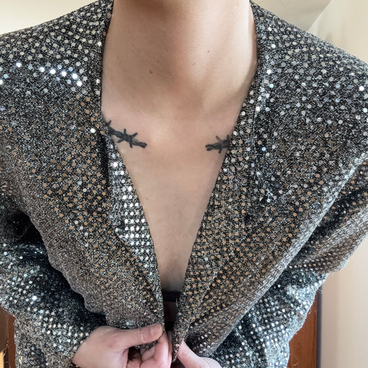 Gray sparkly Jacket