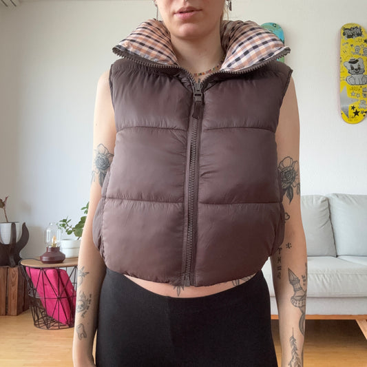 Brown Puffer Vest | Bern