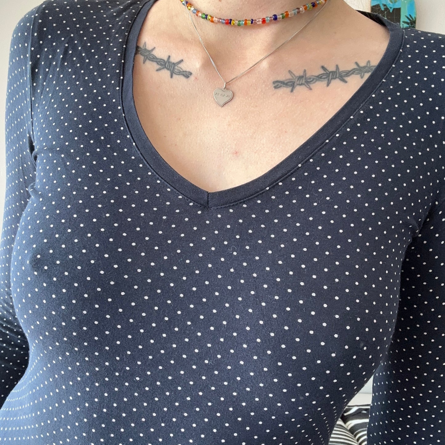 Blue Longsleeve with white dots | Bern