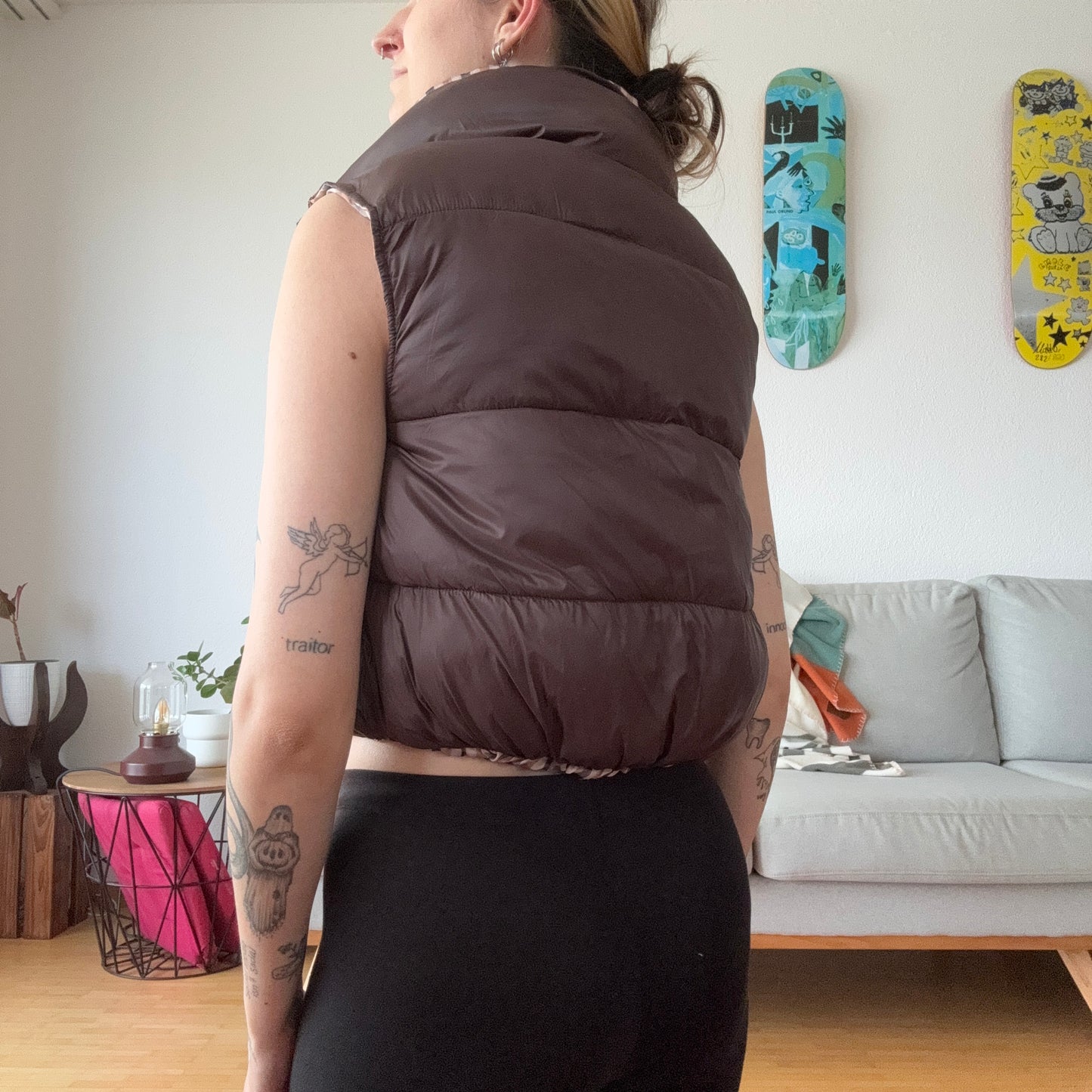 Brown Puffer Vest | Bern