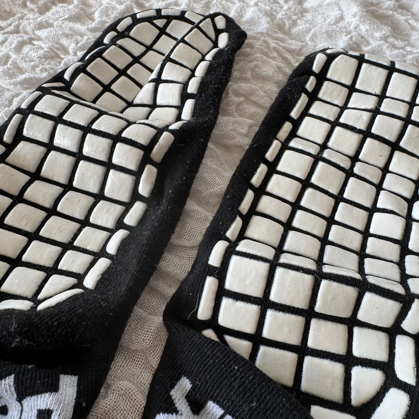 Black Socks Anti Slip