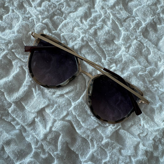 Brown Sunglasses with black pattern