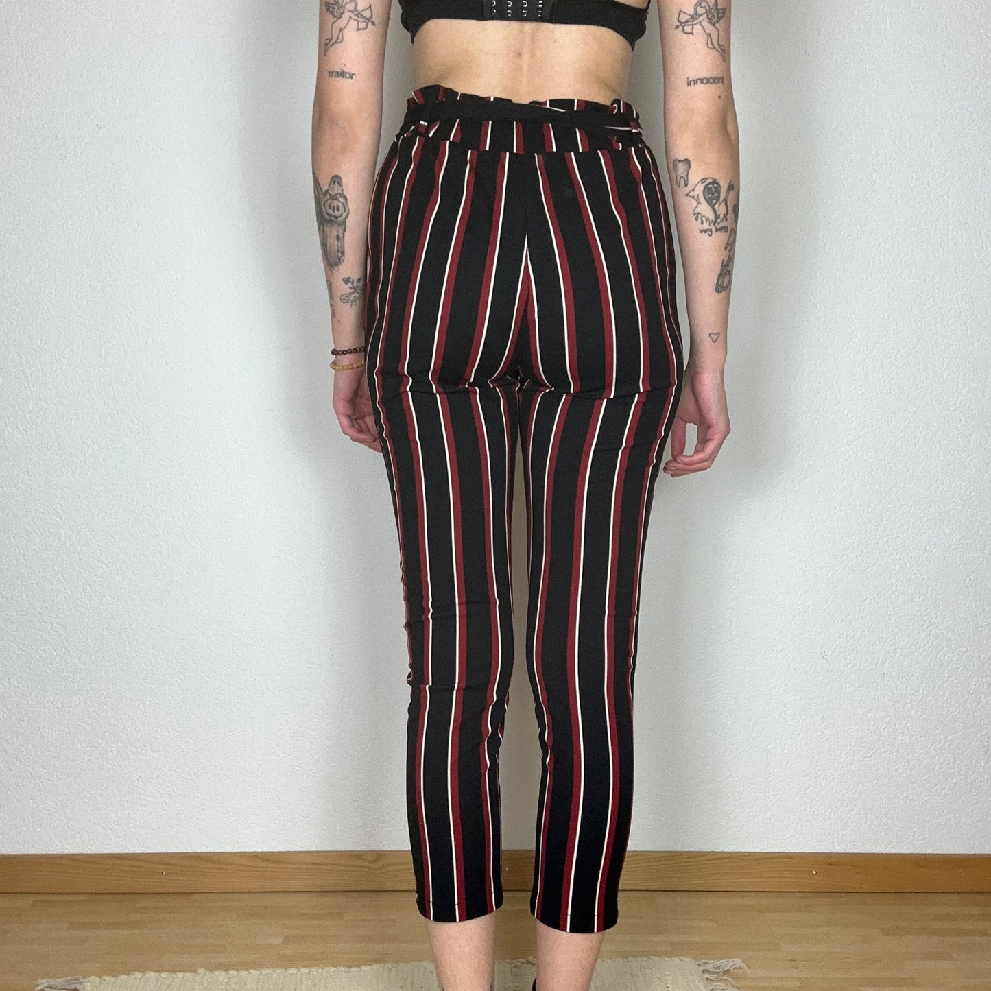 Black Pants with red and white stripes | Bern