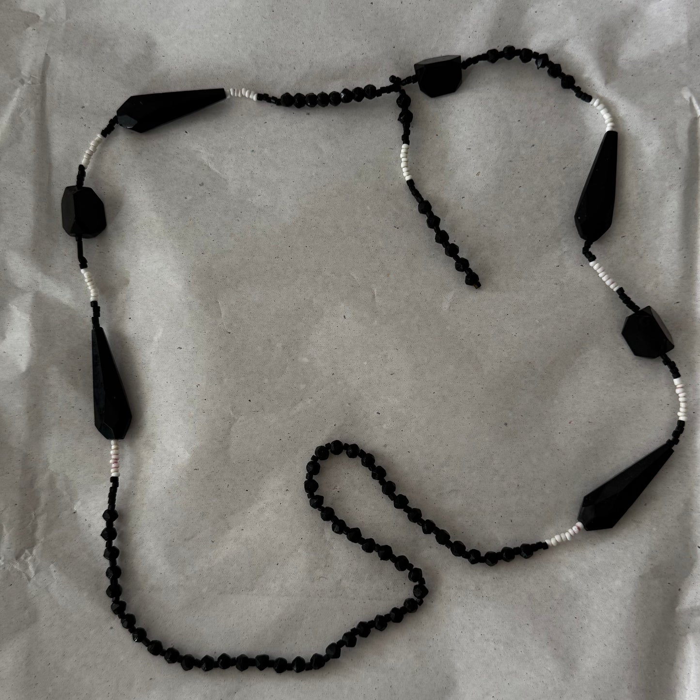 Vintage Black and white necklace