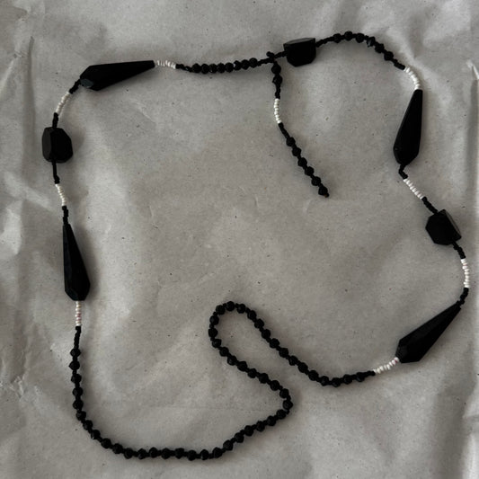 Vintage Black and white necklace