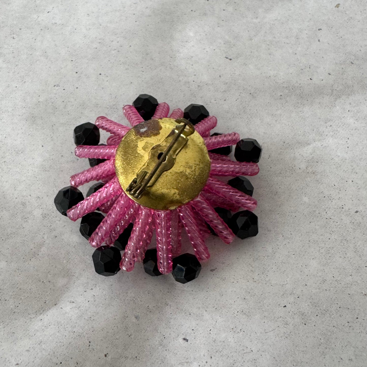 Vintage pink and black Pin