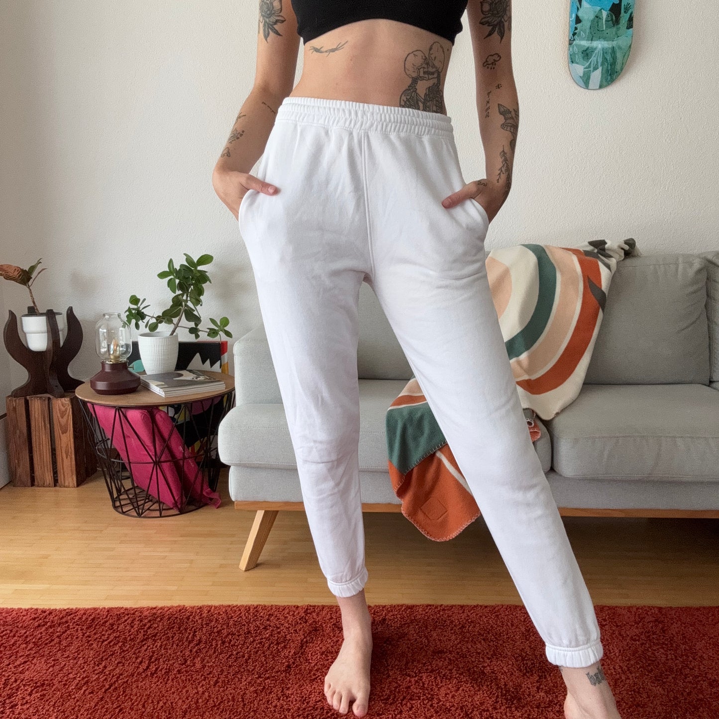 White Joggers | Bern