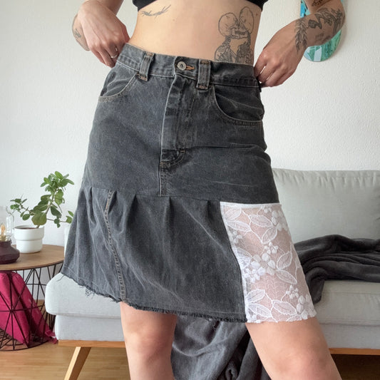 Reworked Black Skirt | Bern