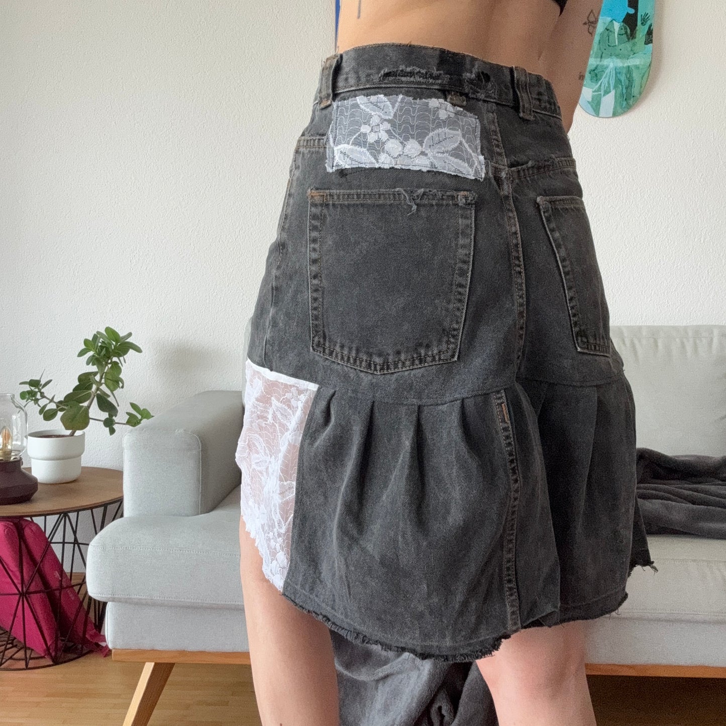 Reworked Black Skirt | Bern