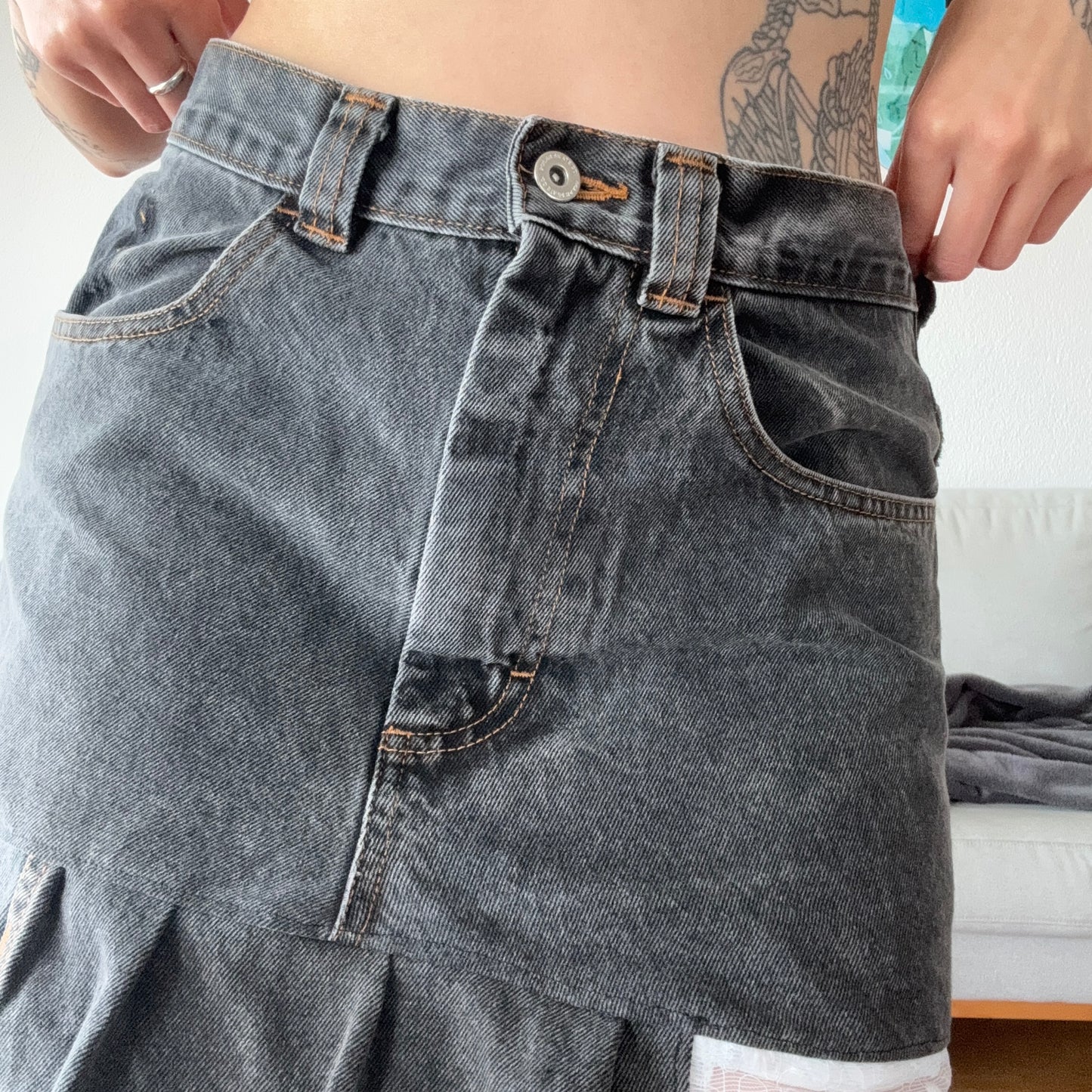 Reworked Black Skirt | Bern