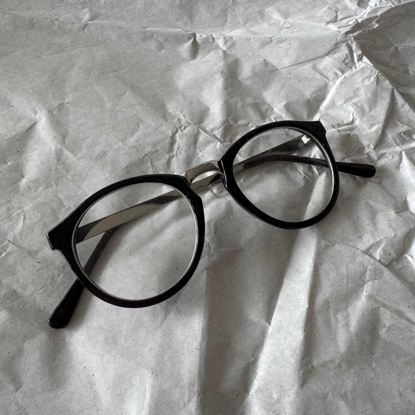Transparent Glasses with black frame