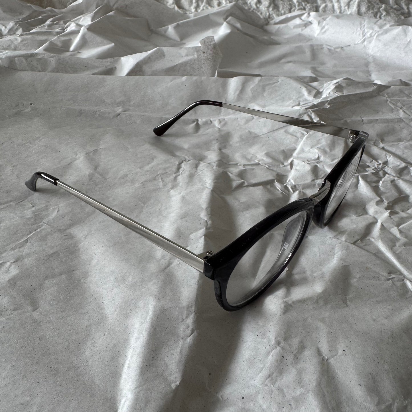 Transparent Glasses with black frame