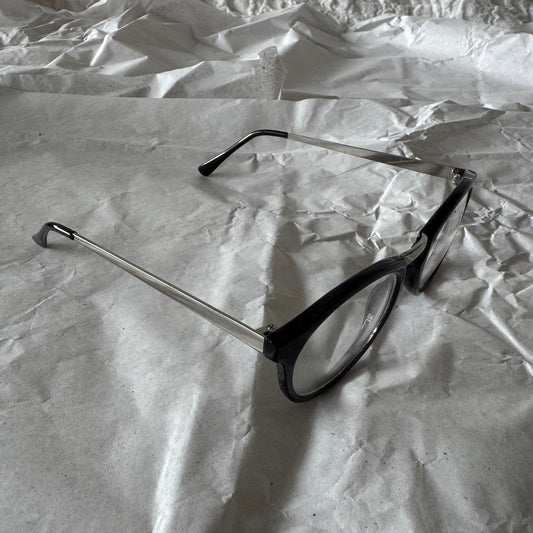 Transparent Glasses with black frame