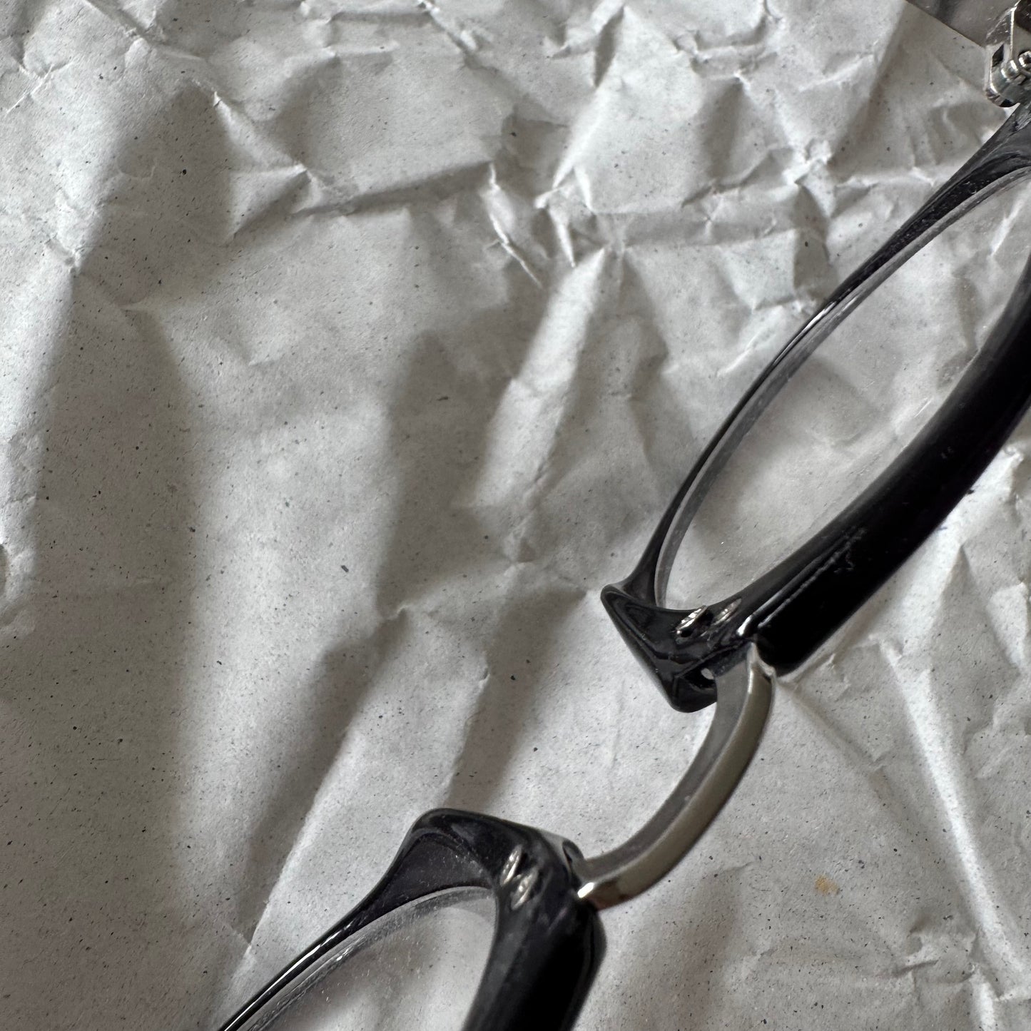 Transparent Glasses with black frame