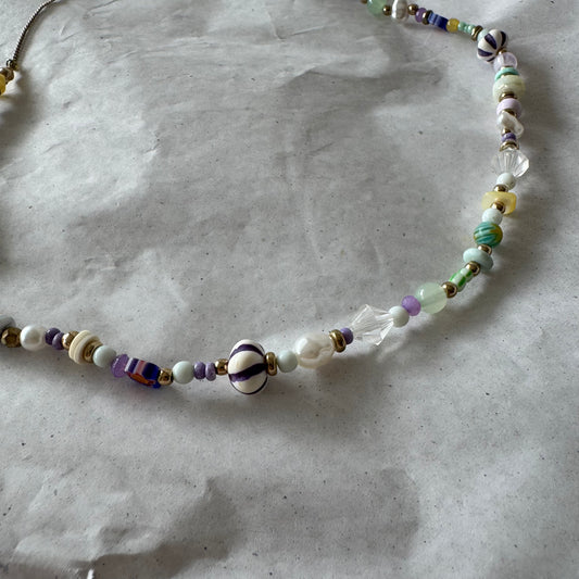 Colorful Silver Necklace