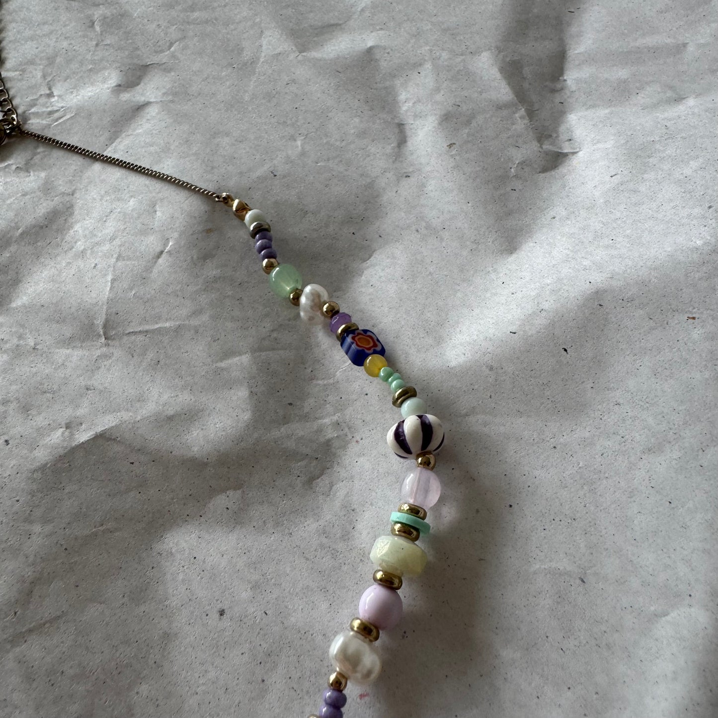 Colorful Silver Necklace