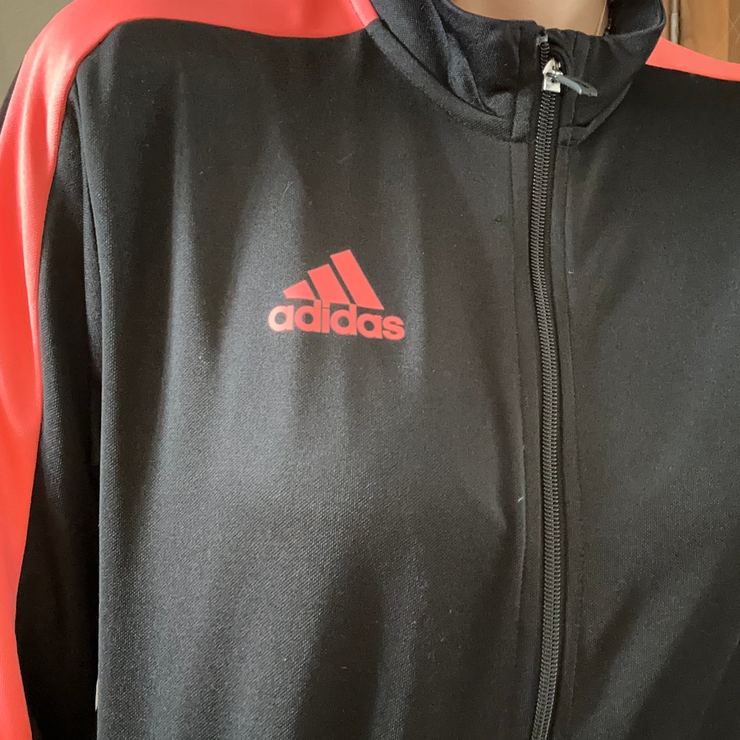 Black Adidas Jacket with pink stripes | Bern