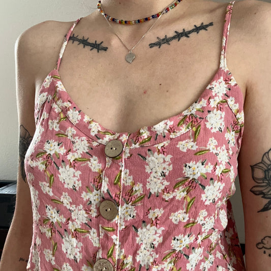 Pink Top with Flower print | Bern