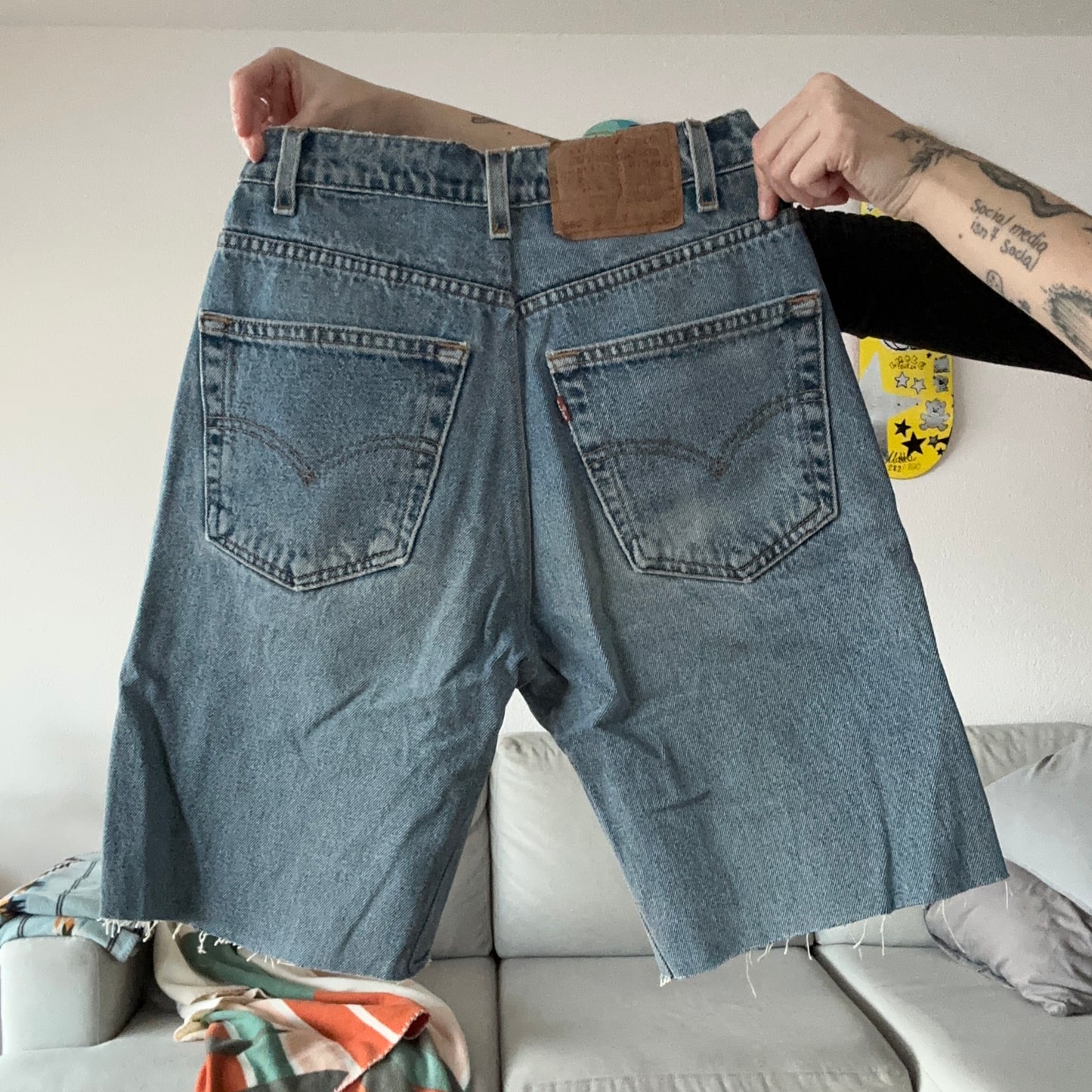 Blue Levis Jeans Shorts