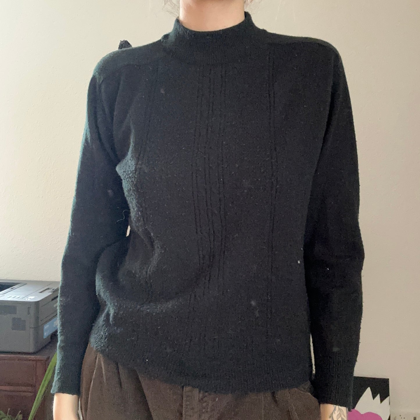 Vintage Black Knitted Longsleeve | Bern