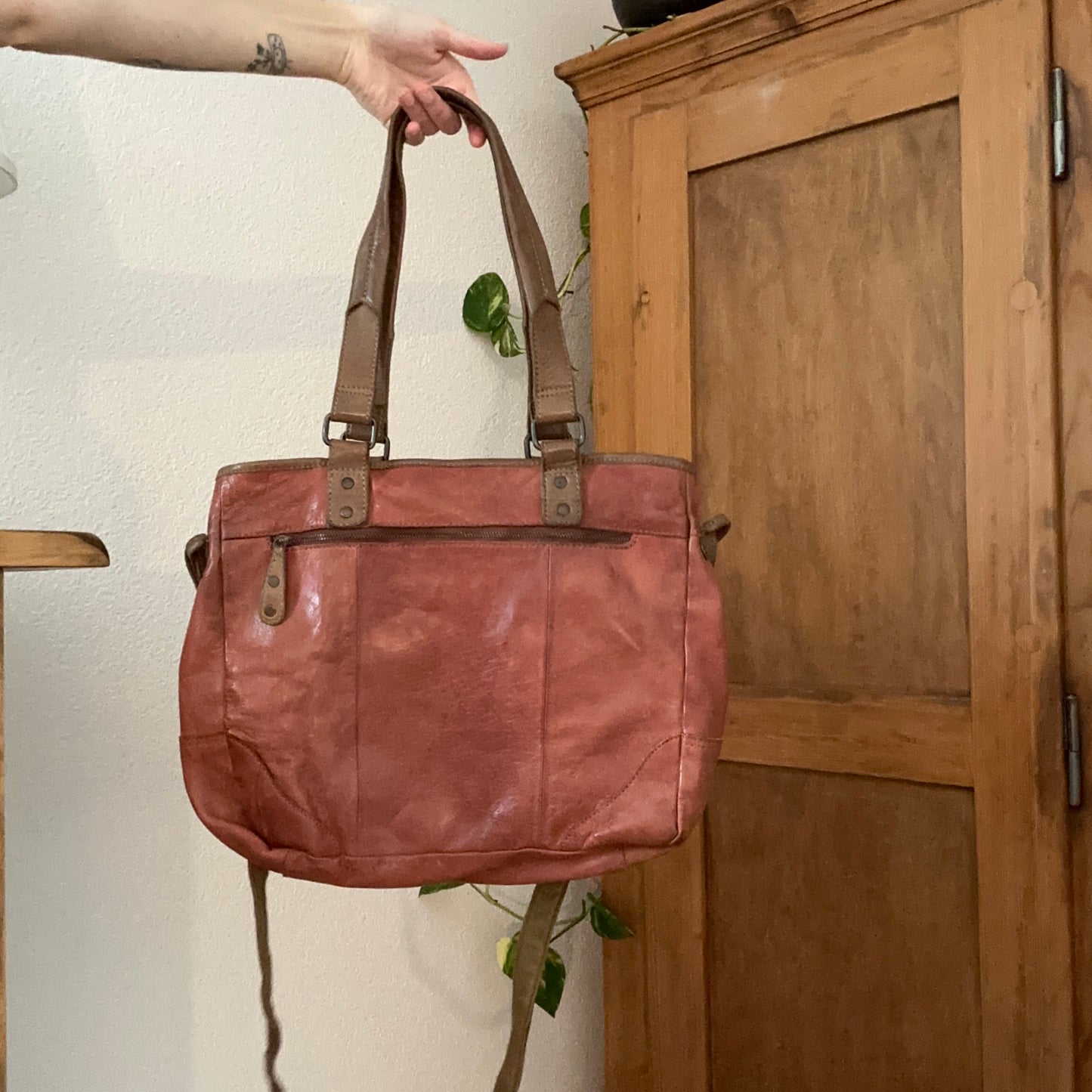 Vintage Brown real leather Bag | Bern