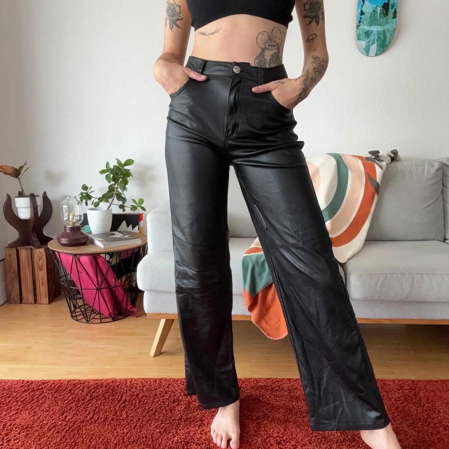 Black Leather Pants