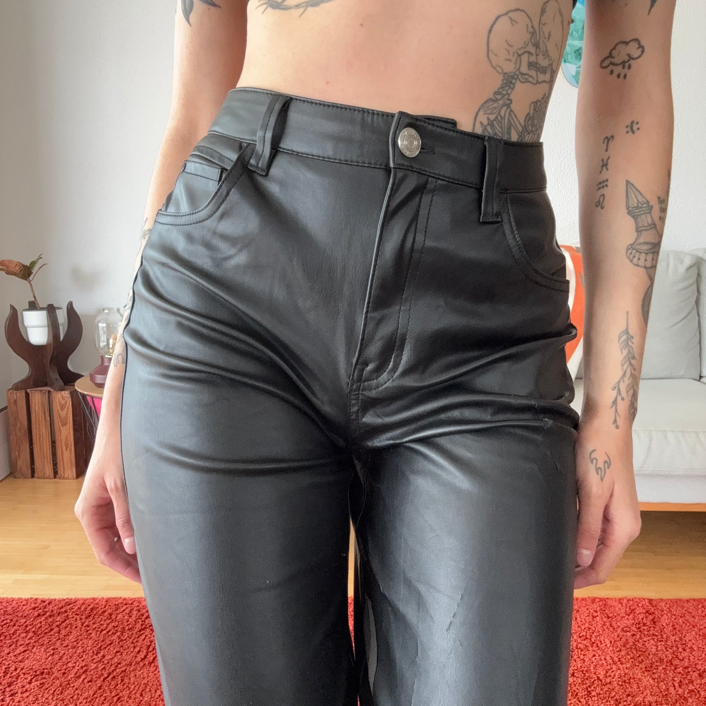Black Leather Pants